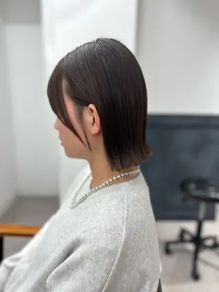 ミディアム カラー パーマ ヘアアレンジ メンズ キッズ 骨格レイヤーカット 🌿美髪縮毛矯正のヘアスタイル