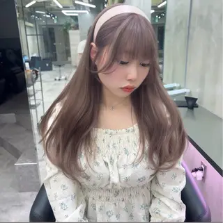 ロング カラー ヘアアレンジ the path sora♡のヘアスタイル