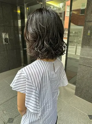 ショート パーマ 銀座No.1髪質改善 縮毛矯正/本木のヘアスタイル