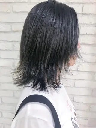 ショート カラー 横浜🍒ルーツカラー エクステ/RIEのヘアスタイル