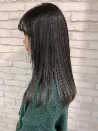 セミロング カラー HAUS 片山みほのヘアスタイル