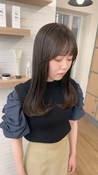 ロング カラー パーマ ヘアアレンジ メンズ キッズ 骨格レイヤーカット 🌿美髪縮毛矯正のヘアスタイル