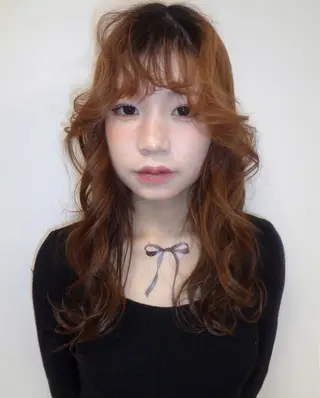 ミディアム カラー ヘアアレンジ SERINA🎀/パ ーマモデル募集中🫧のヘアスタイル