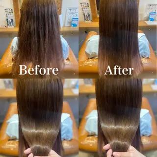 ロング カラー 髪質改善×矯正🫧 韓国ヘアasamiのヘアスタイル
