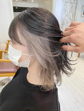 ミディアム カラー ブリーチ koheiのヘアスタイル