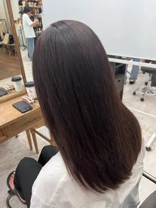 カラー 縮毛矯正／艶カラー アオキタイキのヘアスタイル