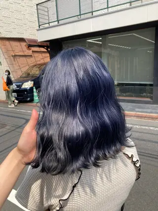 ミディアム 大人の海外ハイライト coconoのヘアスタイル