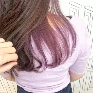 ミディアム カラー TOMOKA 艶髪/透明感カラーのヘアスタイル