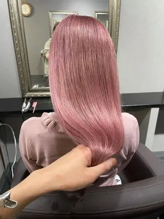 ロング 艶髪/Wカラー 蓮のヘアスタイル