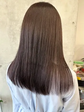 セミロング カラー ボブ/ゆるふわ ボブパーマ/とういのヘアスタイル