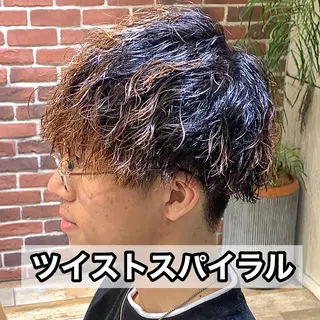 ショート パーマ メンズ メンズパーマ&メンズ 縮毛矯正/平野/渋谷のヘアスタイル