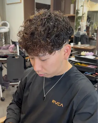 パーマ メンズ 年間2000名担当◎ パーマ職人/仲原佑樹のヘアスタイル