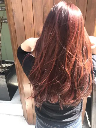 ロング カラー ヘアアレンジ hair &make EPICRUMIのヘアスタイル