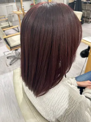 ミディアム カラー 💙まこと💙艶 カラー(Rico)のヘアスタイル