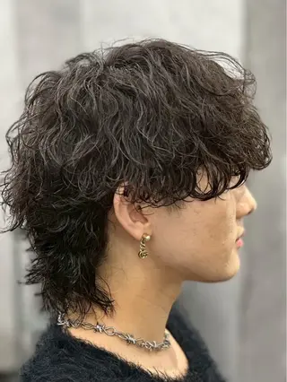 セミロング パーマ メンズ 新宿No.1パーマ師 💈コウヨウ💈のヘアスタイル