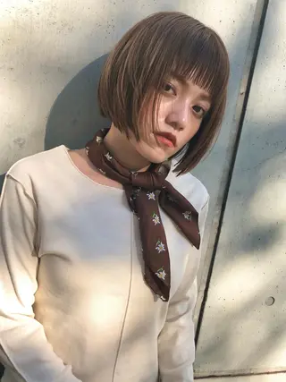 ショート カラー 坂口 功一郎のヘアスタイル