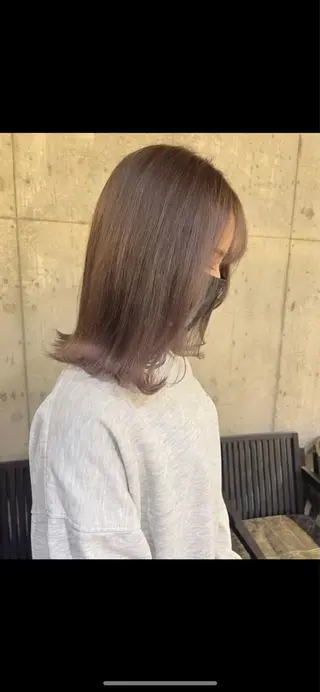 セミロング 透明感カラー🌿ボブ ✨飛田　ケイのヘアスタイル