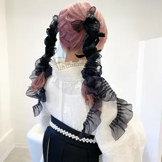 ヘアアレンジ ヘアメイク new meのヘアスタイル