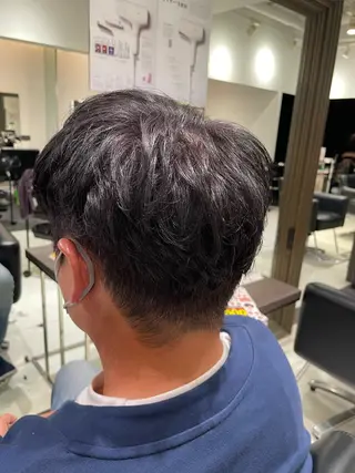 ショート カラー メンズモデル板橋 島田依杏のヘアスタイル