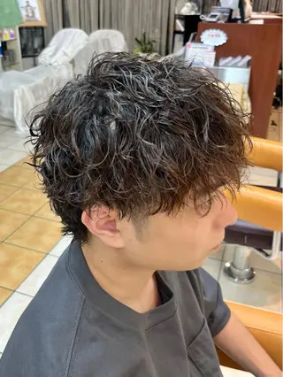 ショート パーマ メンズ メンズ特化/パーマ/ 髪質改善　高野奨馬のヘアスタイル