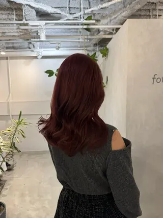 セミロング 新宿/顔周りカット +レイヤー=しずく♩のヘアスタイル