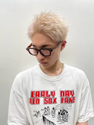 ショート メンズ 森本裕/オーナー/ スパイラルパーマのヘアスタイル