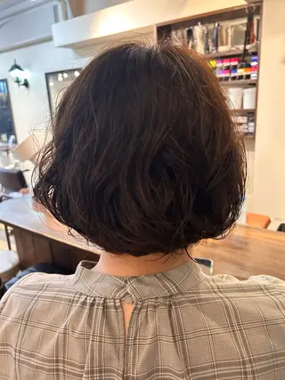 ショート パーマ canonart上田 里恵のヘアスタイル
