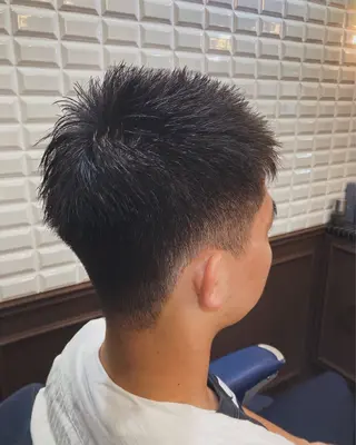 ショート メンズ ルピナス中田店長 山口大地のヘアスタイル