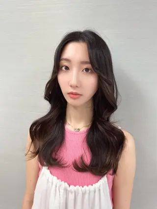 ミディアム カラー 韓国ヘア 店長NEGIのヘアスタイル