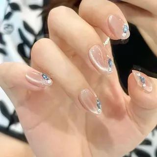 ネイル By moonネイル 🌷ワンホン/韓国風のネイルデザイン