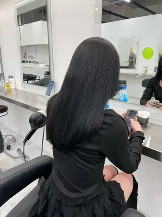 ロング カラー 中韓レイヤー/ ブラウン🤎はやとのヘアスタイル