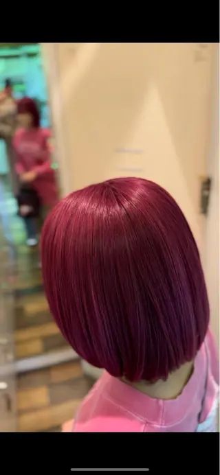 カラー エクステ/ハイトーン /レイヤーカットのヘアスタイル