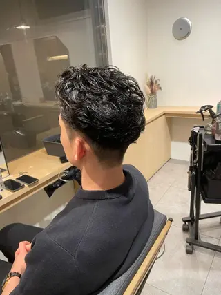 パーマ メンズ 渋谷/フェード/ 國分 翔のヘアスタイル