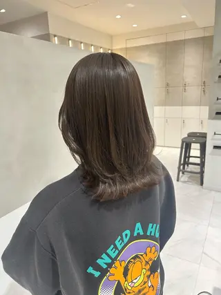 ミディアム ナチュラル/韓国💎 haruka 💎のヘアスタイル