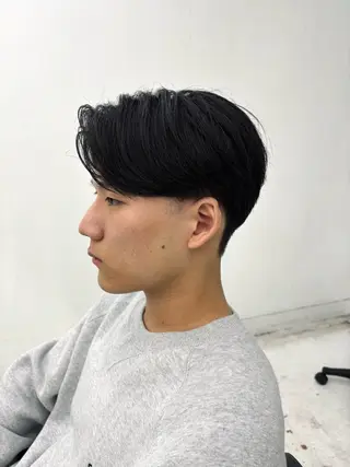 パーマ メンズ スパイキーパーマ 柏NO1 藤本葉のヘアスタイル
