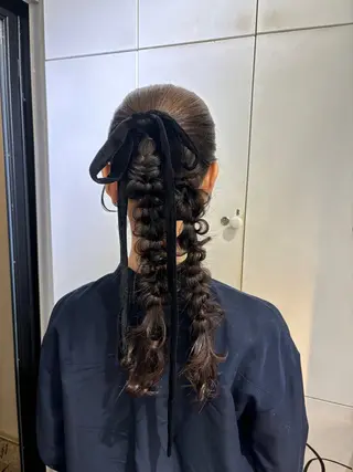 ロング カラー ヘアアレンジ 梅田/透明感カラー 🤍narumiのヘアスタイル