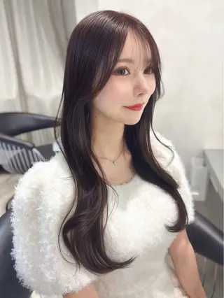 ロング 韓国レイヤー×髪質 改善︎💕︎あかねのヘアスタイル