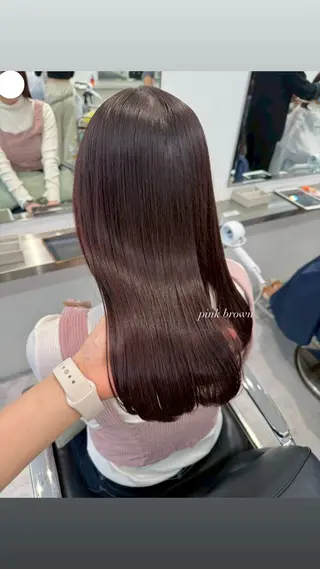 ロング ParveMix 宮﨑 梨里のヘアスタイル