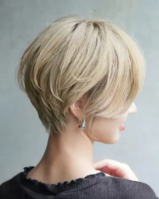 ショート カラー 辻口 俊のヘアスタイル