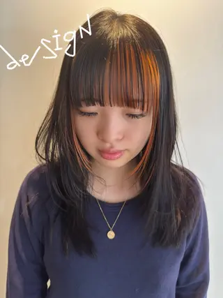 ロング カラー ハイトーン/パーマ 大名 sakiのヘアスタイル
