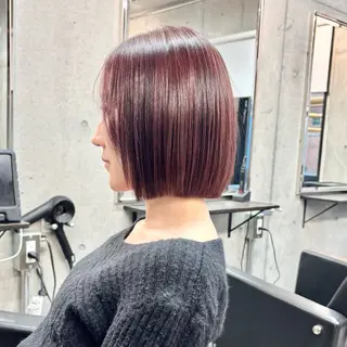 ショート カラー パーマ ショートボブ髪質改善 縮毛矯正のプロ山道潤のヘアスタイル