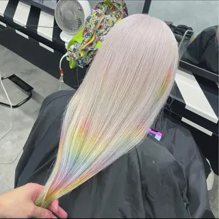 ロング ブリーチ&エクステ 🥀ケアカラー特化のヘアスタイル