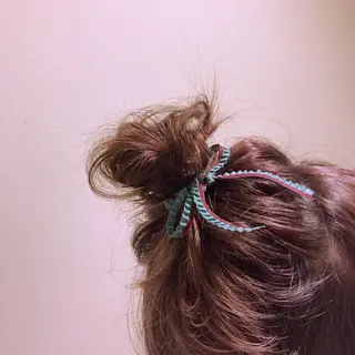 ミディアム ヘアアレンジ Satsuki ✂︎♡のヘアスタイル