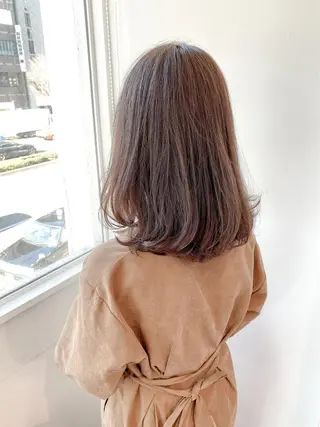 セミロング カラー パーマ 【透明感×レイヤー】 🍃RIKU🍃のヘアスタイル