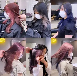 セミロング カラー 韓国/トレンド レイヤー【101】のヘアスタイル