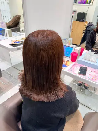 ミディアム Yuka/Aujua ソムリエ/髪質改善のヘアスタイル