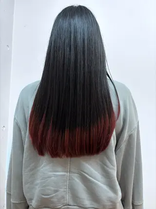 ロング カラー みぞぐち じゅりのヘアスタイル