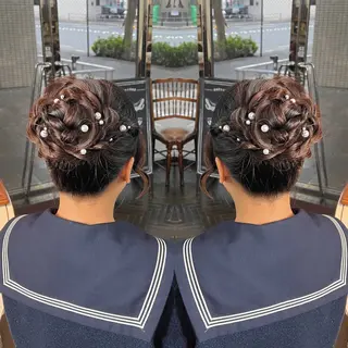 ロング ヘアアレンジ ハイライト/レイヤー /ハイトーン/AOIのヘアスタイル