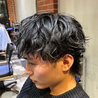 ショート パーマ メンズ 梅田/メンズ専門 /加地光尊のヘアスタイル