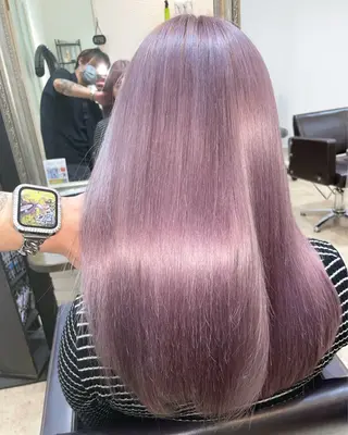 ロング カラー ハイトーン/骨格矯正 カット/HARU✂️のヘアスタイル